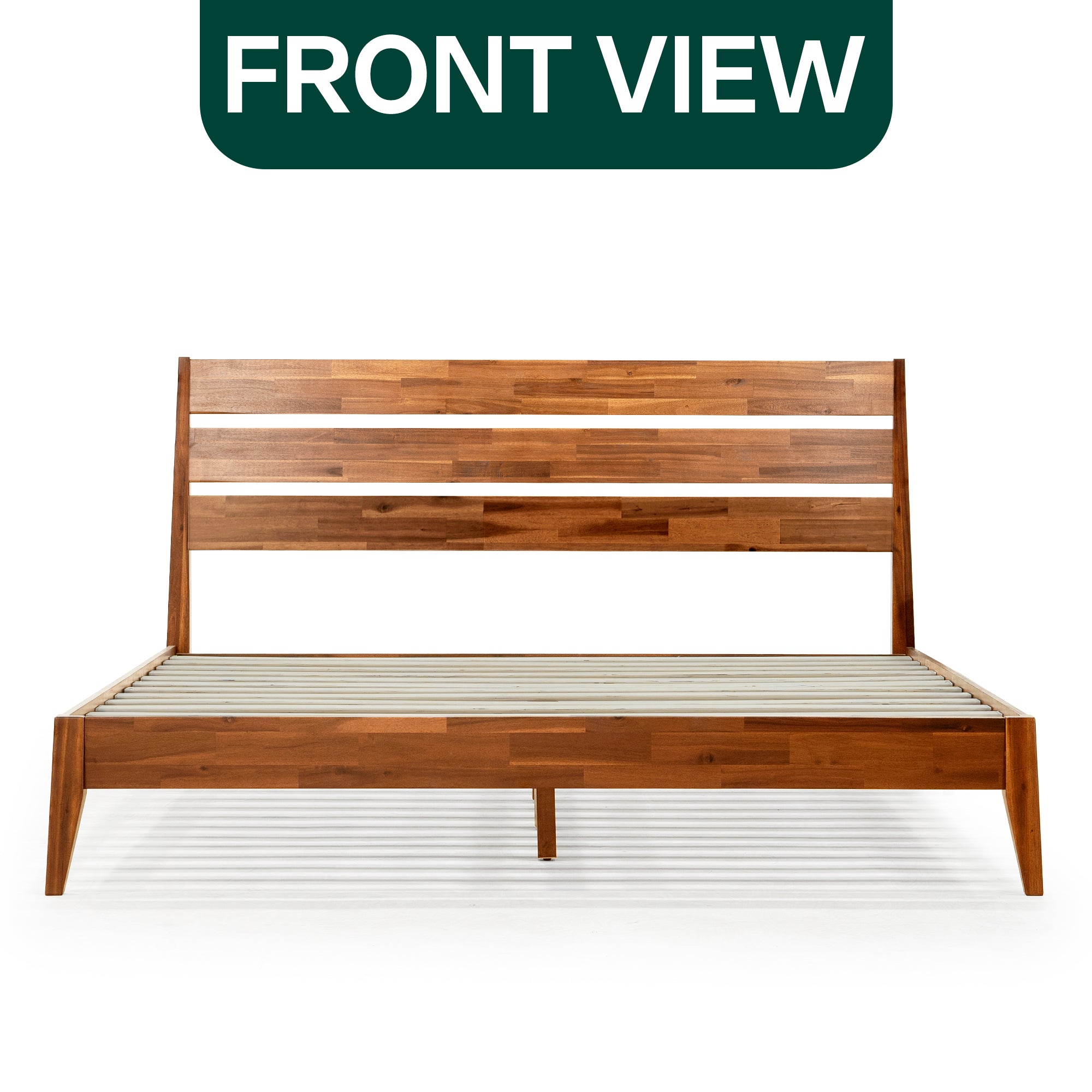Emery Solid Acacia Wood Bed Frame - Multiple Finishes