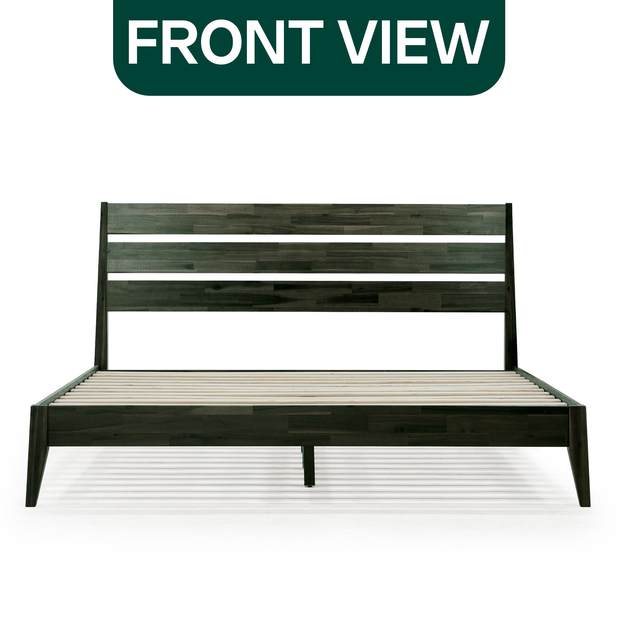 Emery Solid Acacia Wood Bed Frame - Multiple Finishes