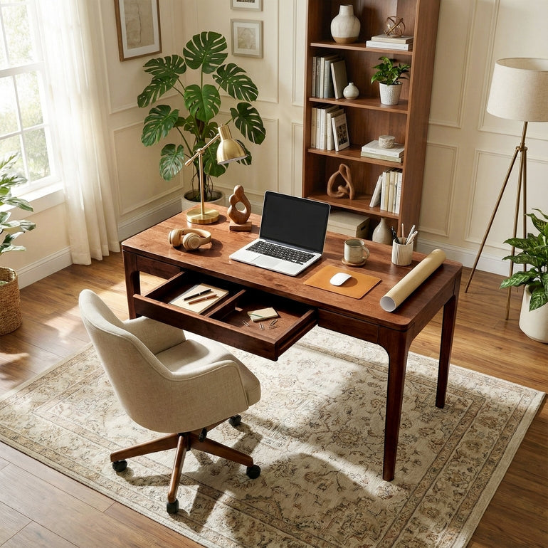 ACACIA Wilma Rubber Wood Writing Desk