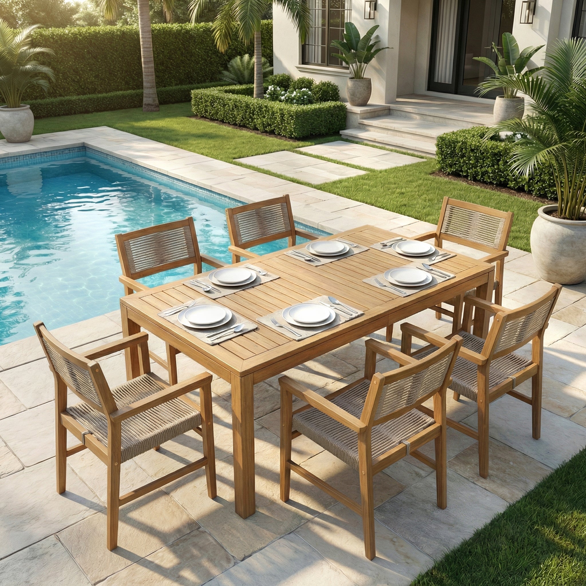 Heritage Indoor/Outdoor Armchairs - Set of 2