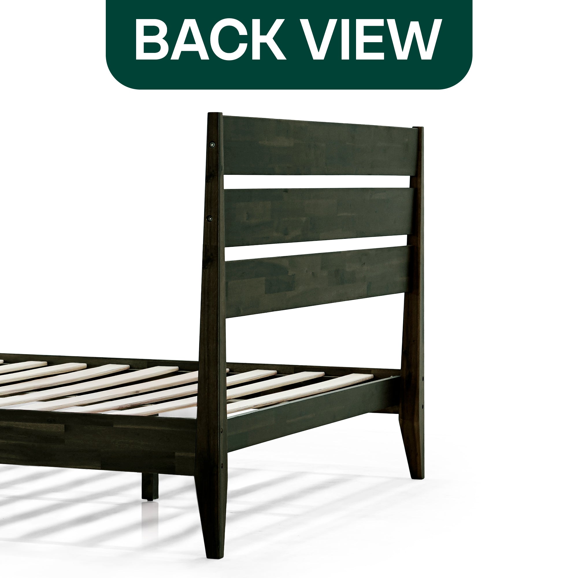 Emery Solid Acacia Wood Bed Frame - Multiple Finishes
