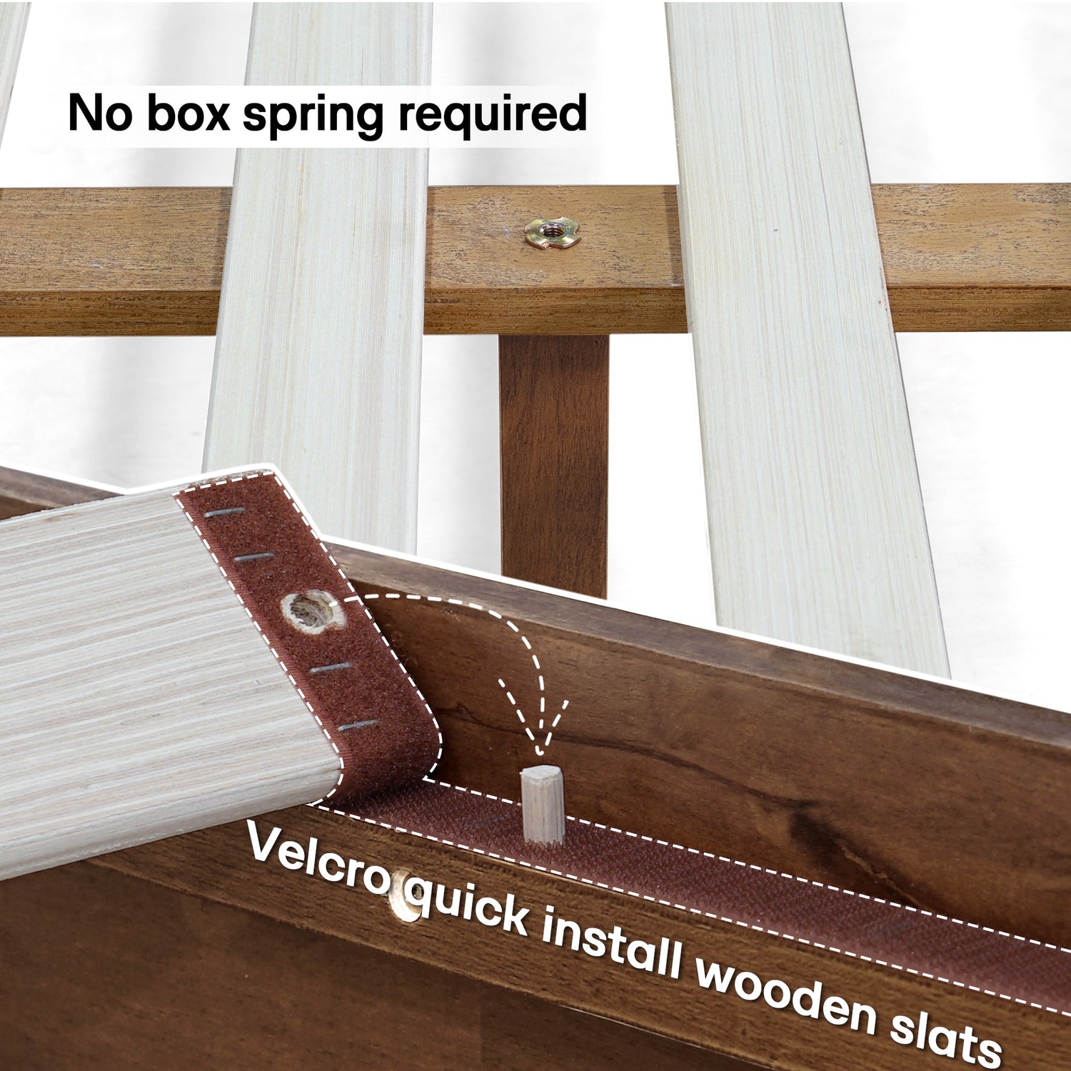 Aurora Acacia Solid Wood Bed Frame - Mocha, Walnut, Caramel, Chocolate