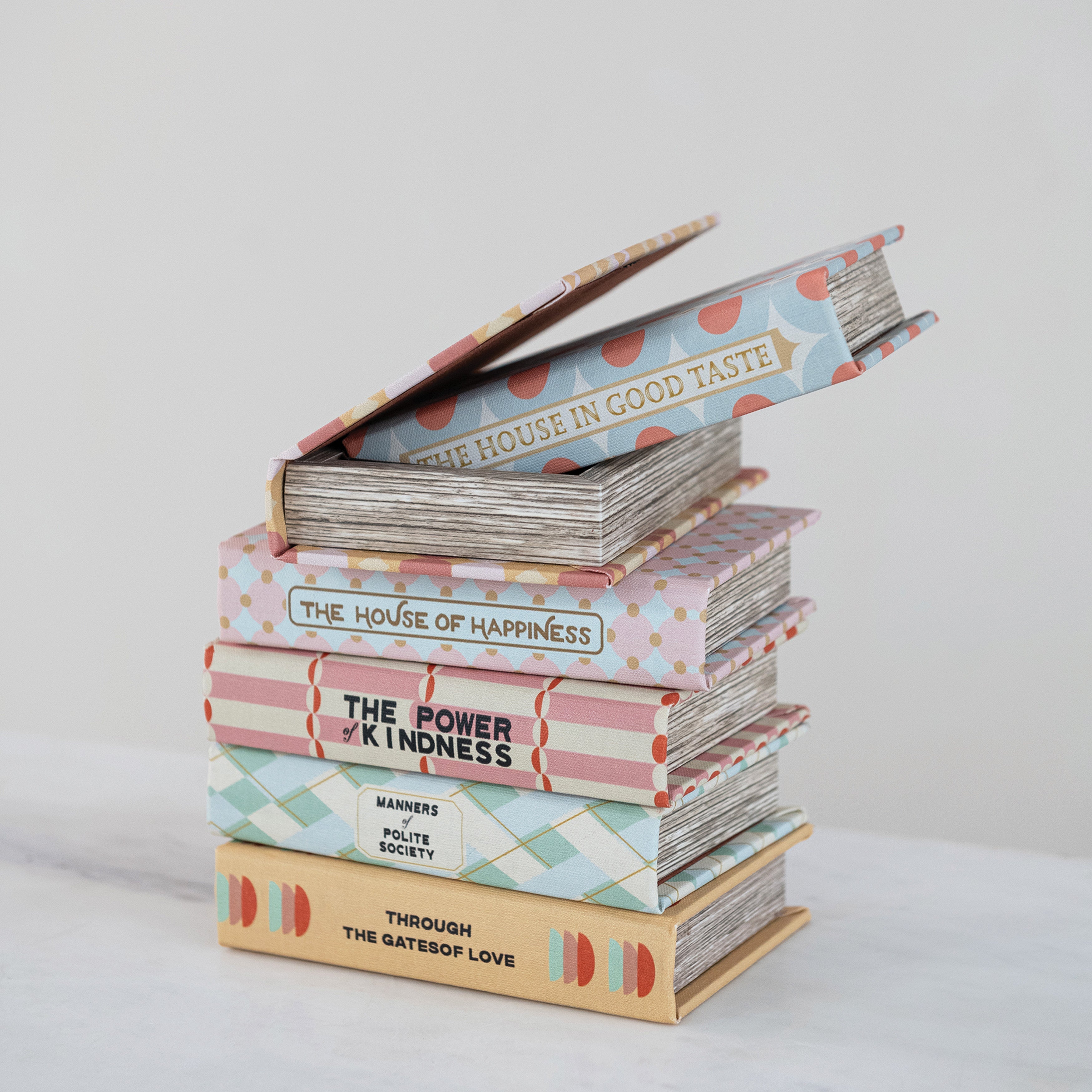 Mid-Century Retro Storage Book Boxes