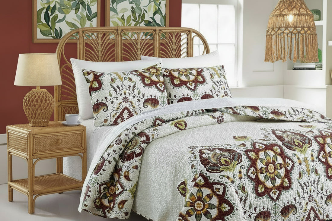 Casablanca Mediterranean Quilted Bedding Set