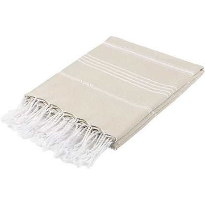 Pure Series Handwoven Turkish Towel - Beige