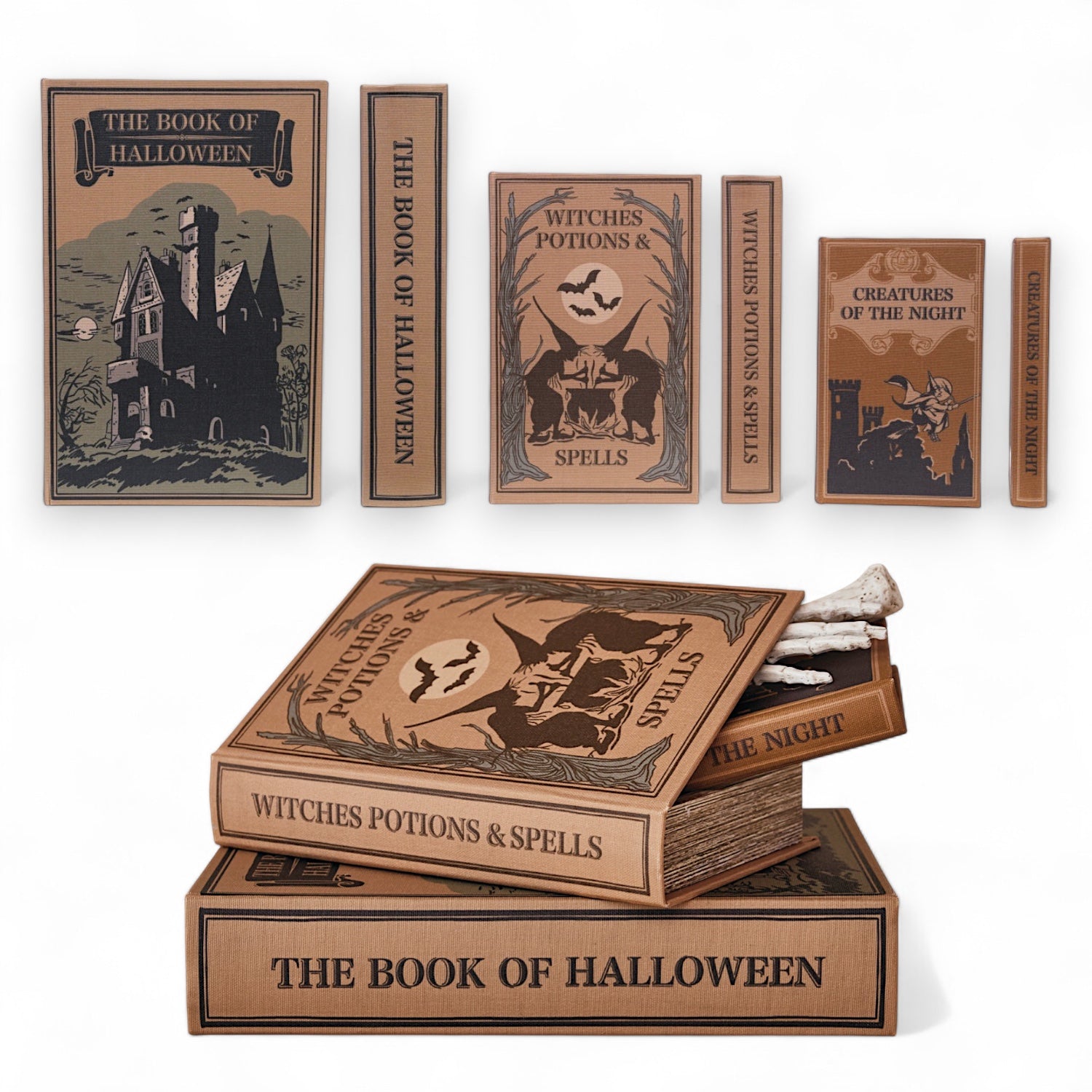 Halloween Linen Book Storage Box