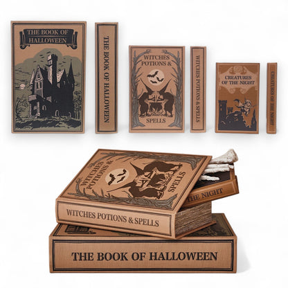 Halloween Linen Book Storage Box