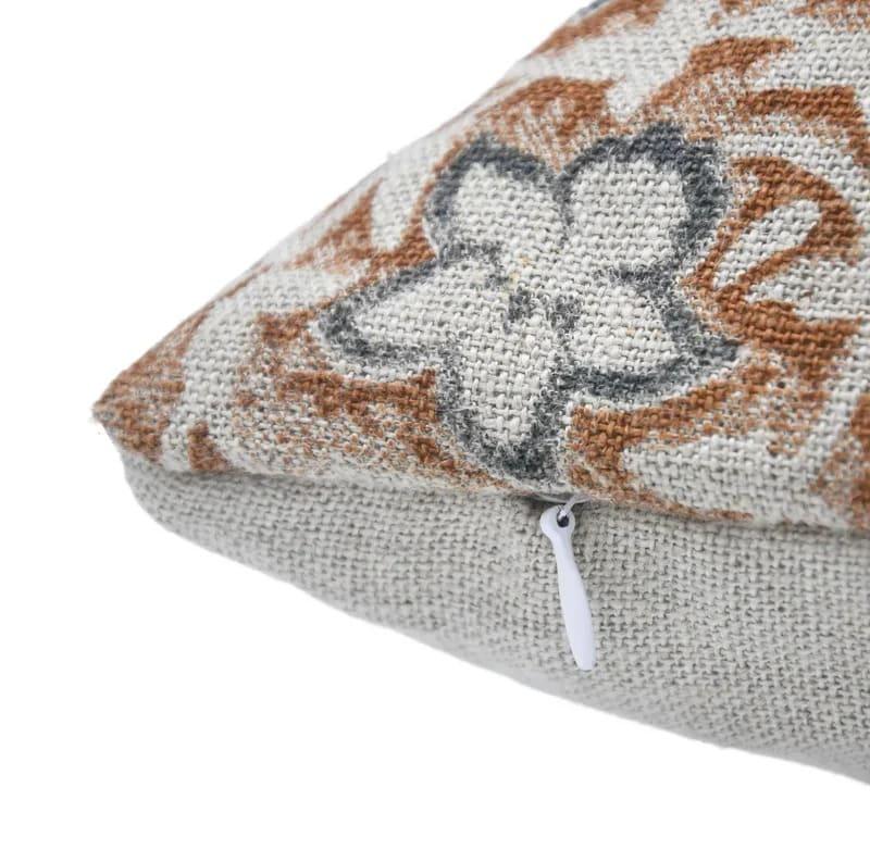 Chudamani Handmade Block Print Linen Pillow Cover