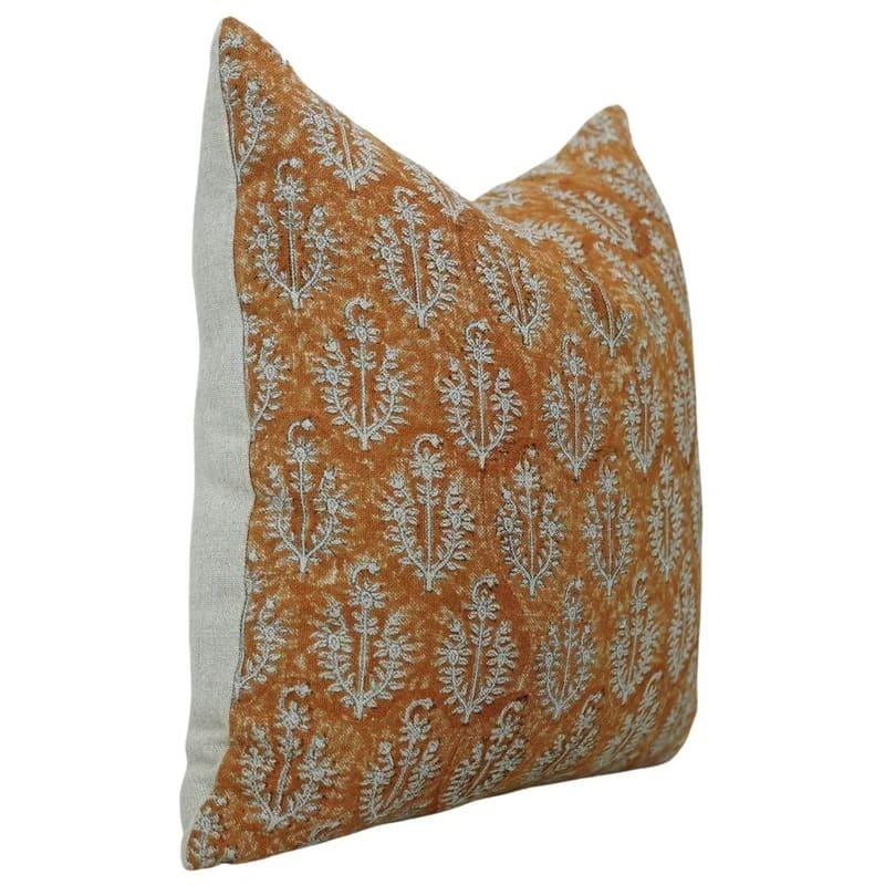Bronze Floral Neelgagan Pillow Cover