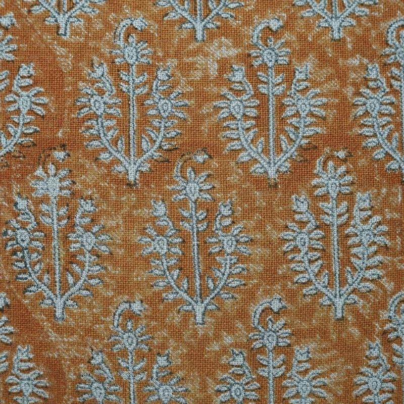 Bronze Floral Neelgagan Pillow Cover
