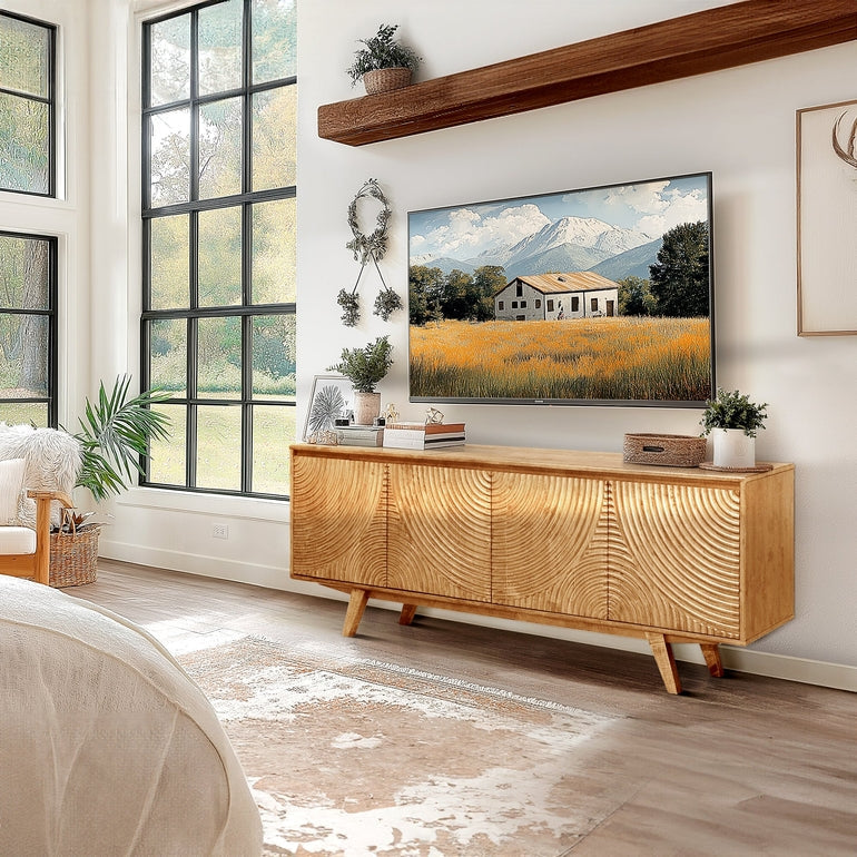 Acacia Harmony TV Stand with Storage - 3 Finishes