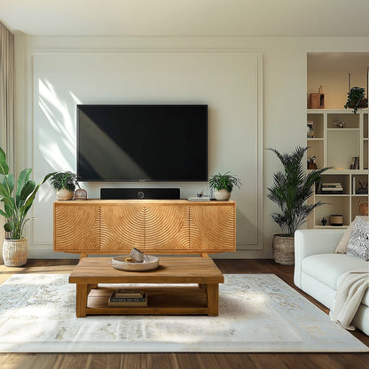 Acacia Harmony TV Stand with Storage - 3 Finishes