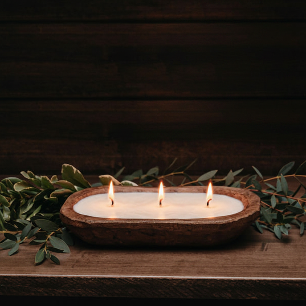 3-Wick Dough Bowl Soy Candle - Hibernate