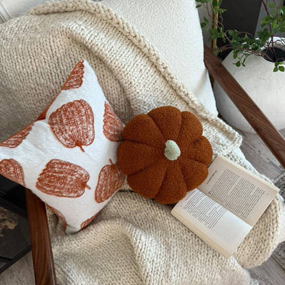 White Pumpkin Pillow Cover