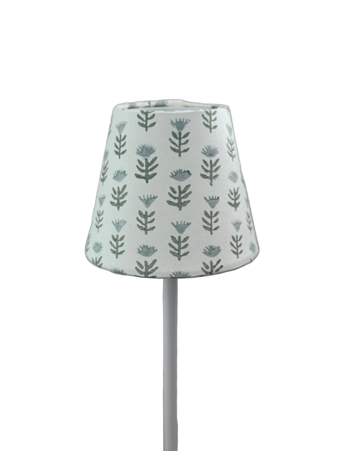 Block Printed Shade for Cordless LED Lamps