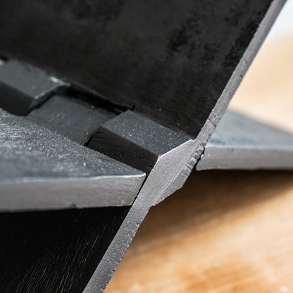 Black Wood Cookbook &amp; Coffee Table Book Holder Stand