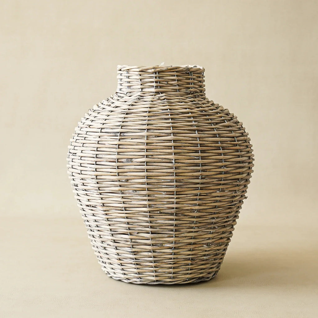 Handwoven Wicker Willow Vase
