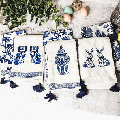 Blue Chinoiserie Tea Towels