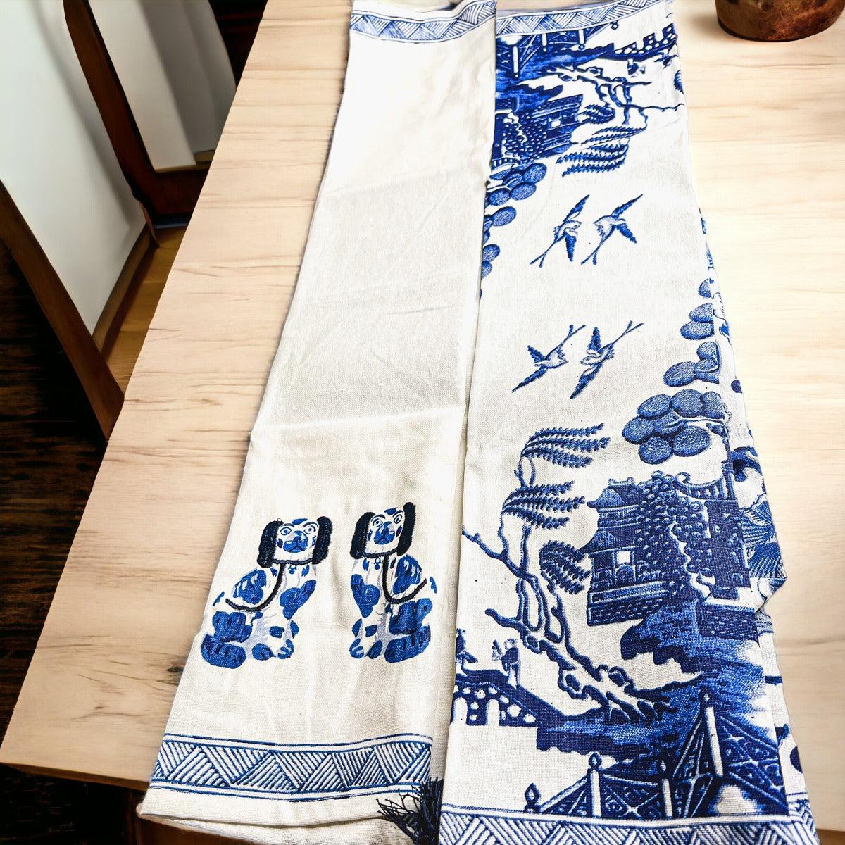 Blue Chinoiserie Tea Towels