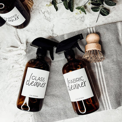 16oz Glass Cleaning Bottles with Customized Labels