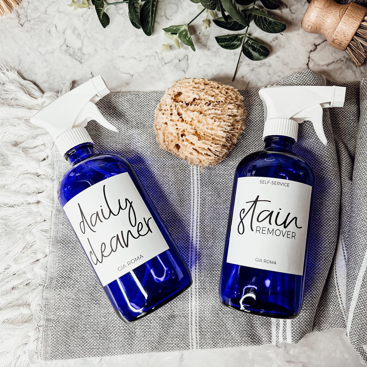 16oz Glass Cleaning Bottles with Customized Labels