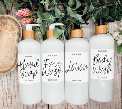 16oz Plastic Bottles - White|White Label