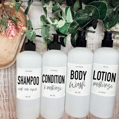 16oz Plastic Bottles - White|White Label
