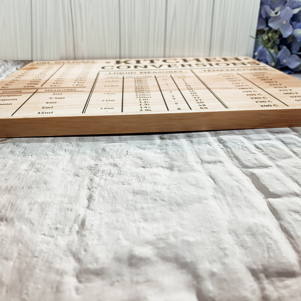 Bamboo Conversions Chart | 12.75x10"