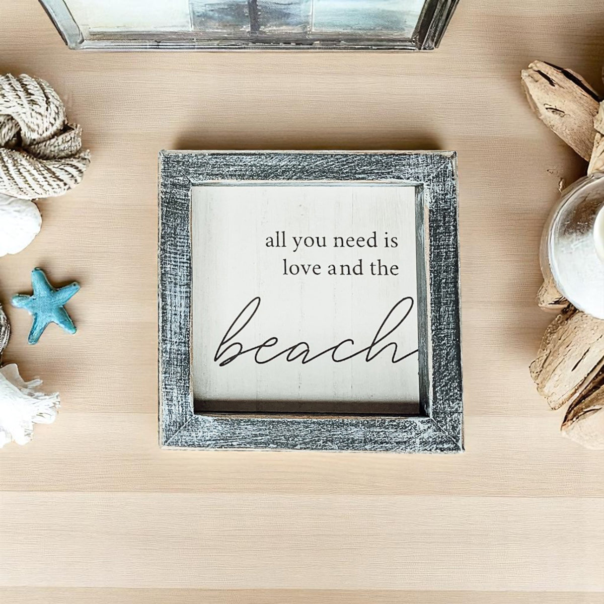 Love &amp; Beach Sign