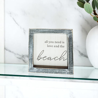 Love &amp; Beach Sign