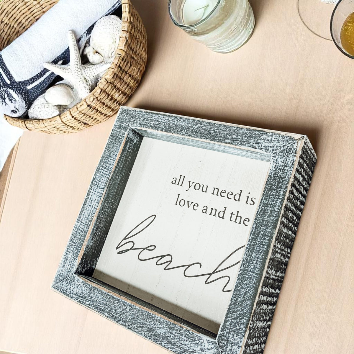 Love &amp; Beach Sign