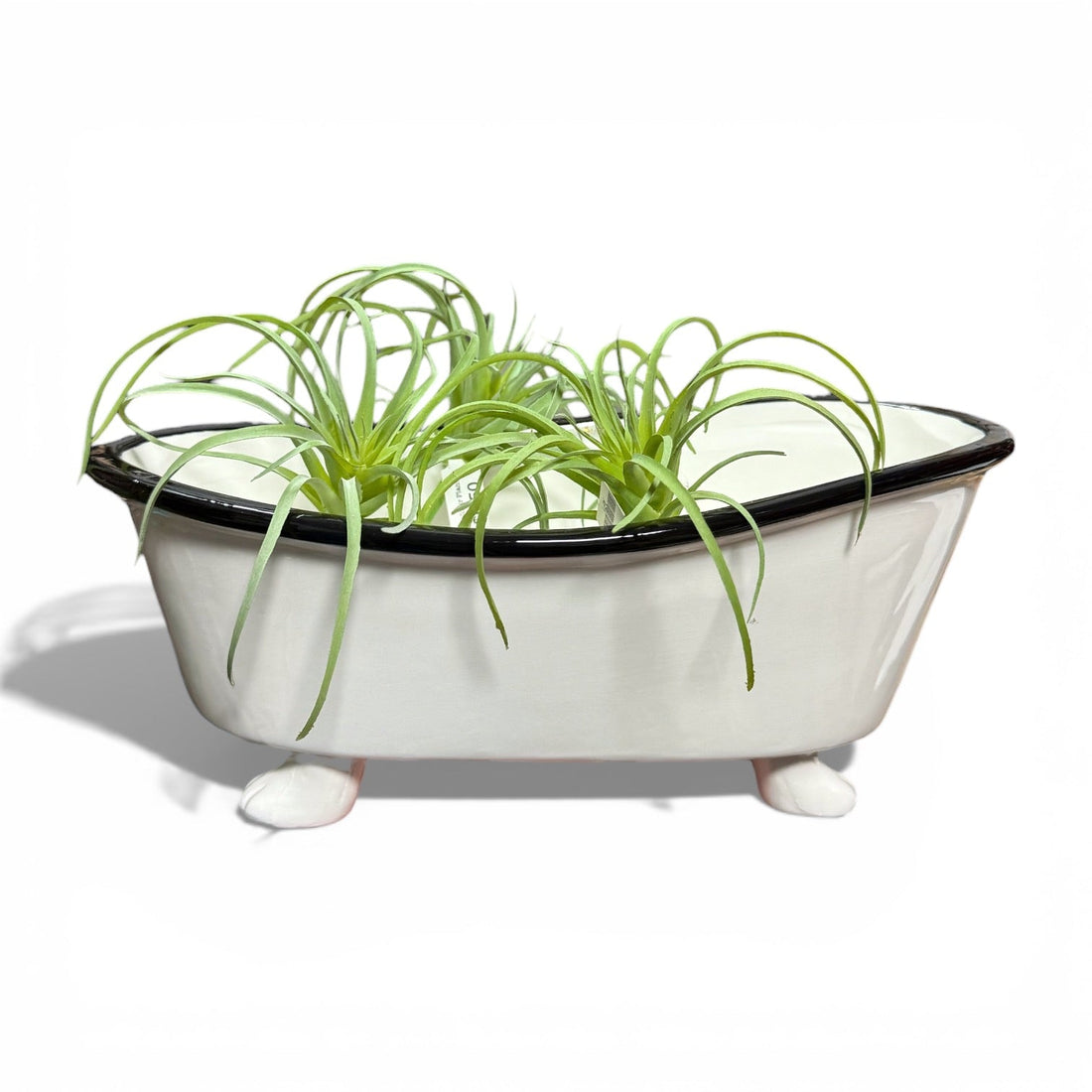 Ceramic Enamel Bathtub Planter &amp; Soap Holder