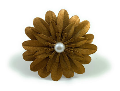 Set of 4 Golden Floral Napkin Rings