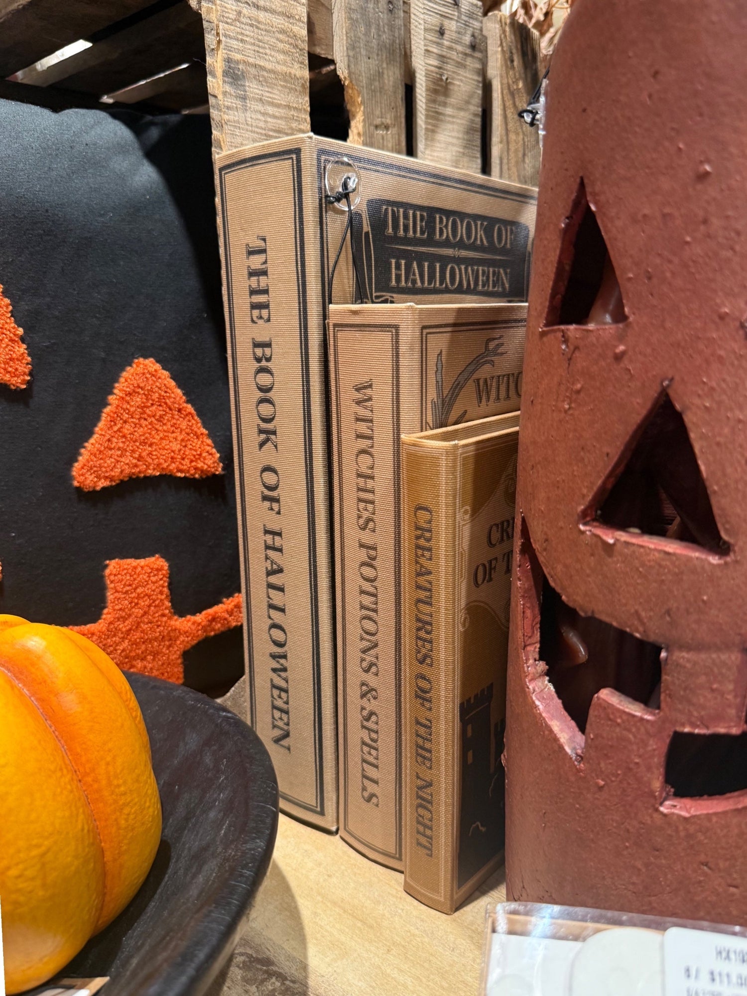 Halloween Linen Book Storage Box