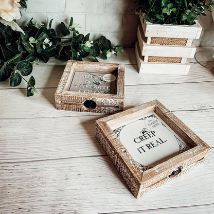 Creep + Autumn | Double-Sided Wood Sign