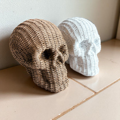 Skull Me - Rattan Resin Skull