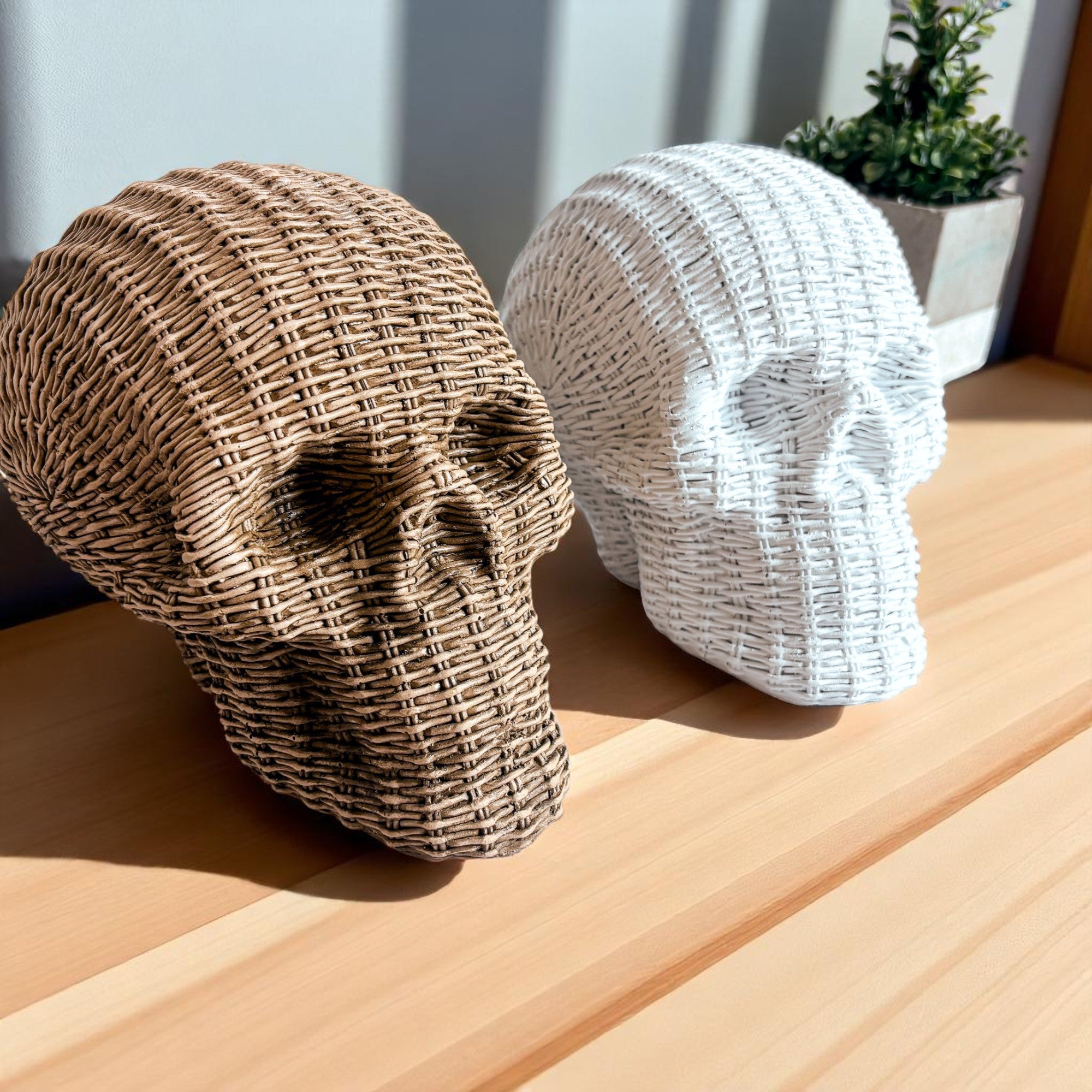 Skull Me - Rattan Resin Skull