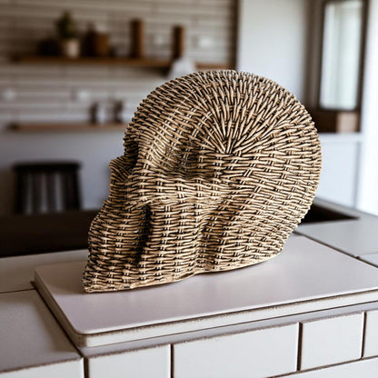 Skull Me - Rattan Resin Skull