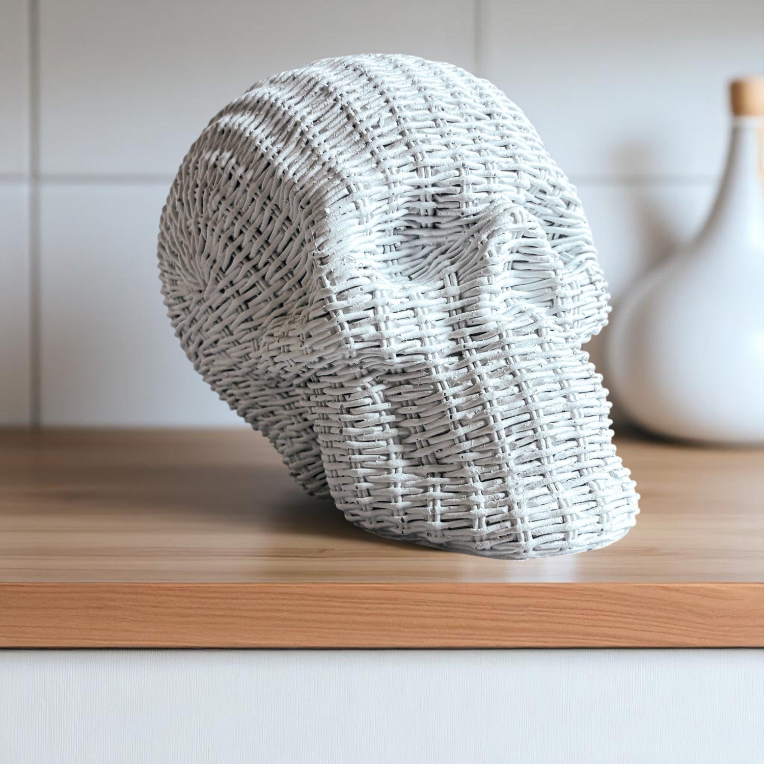 Skull Me - Rattan Resin Skull