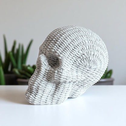 Skull Me - Rattan Resin Skull