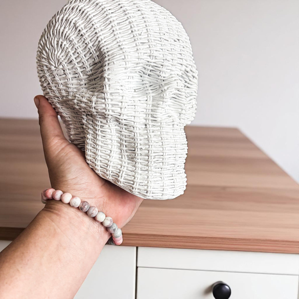 Skull Me - Rattan Resin Skull