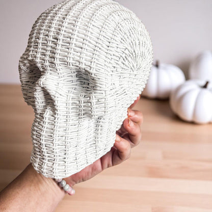 Skull Me - Rattan Resin Skull