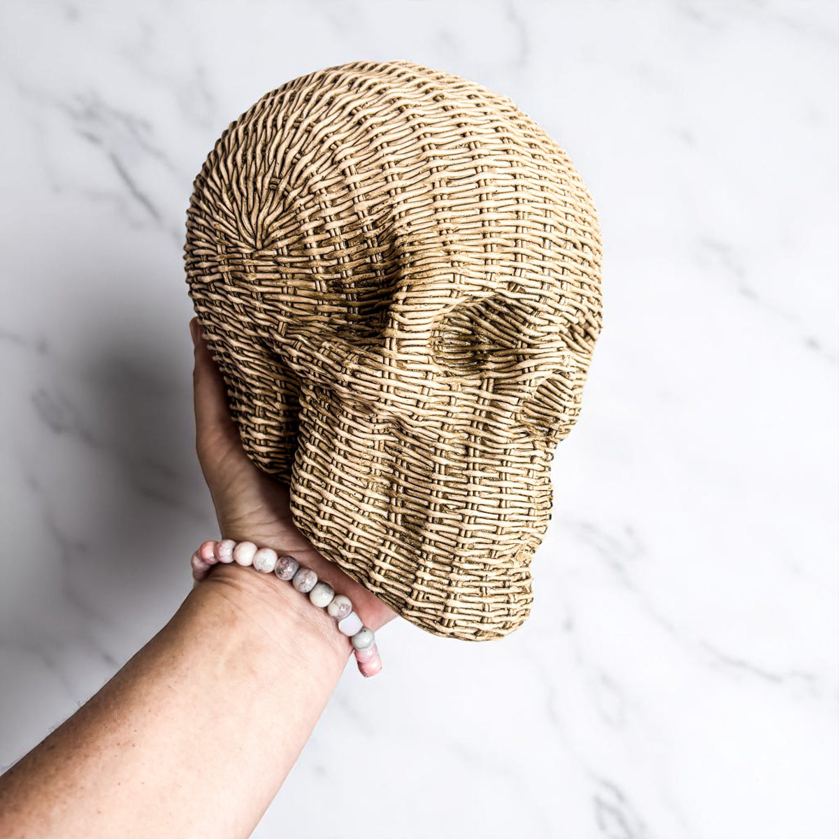 Skull Me - Rattan Resin Skull