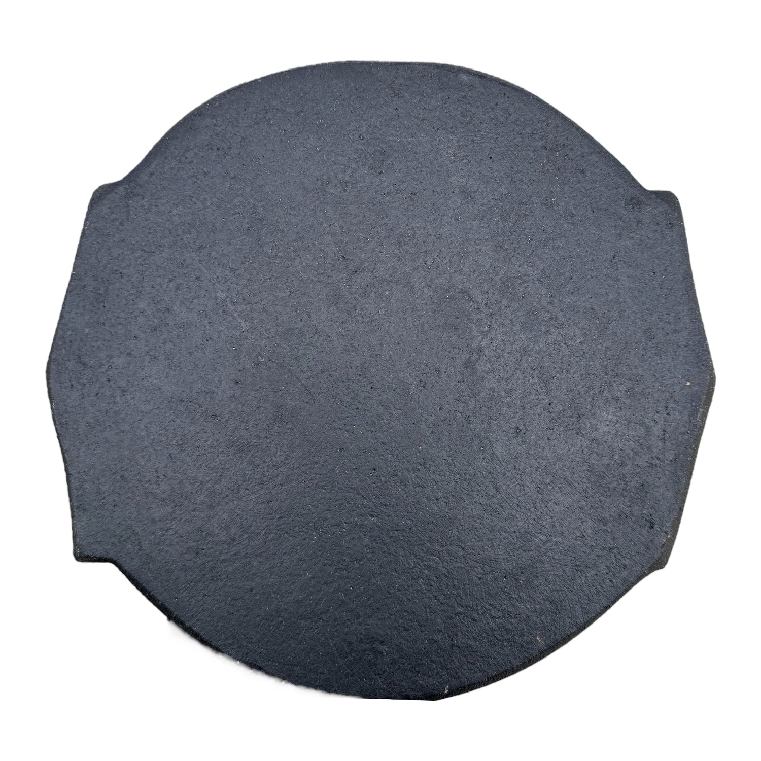 Vintage Hand-Carved Stone Village Plate