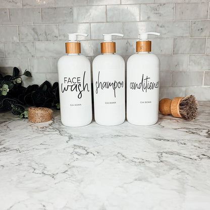 16oz Plastic Bottles - White|White Label