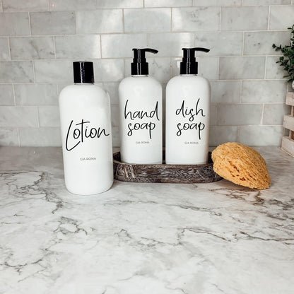 16oz Plastic Bottles - White|White Label