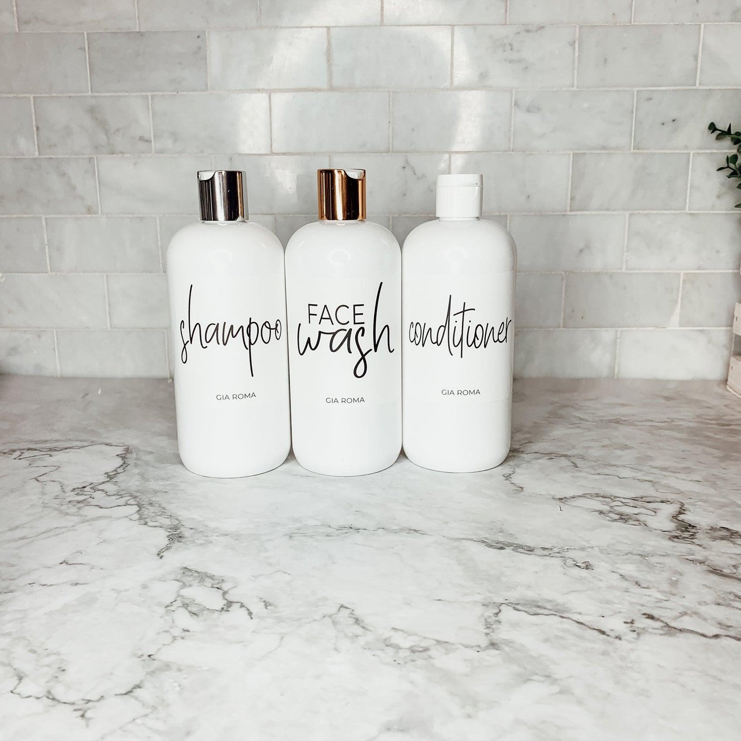 16oz Plastic Bottles - White|White Label