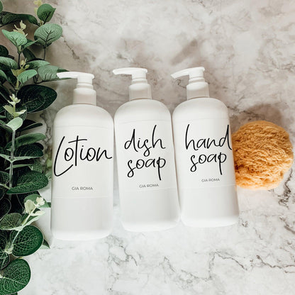 16oz Plastic Bottles - White|White Label