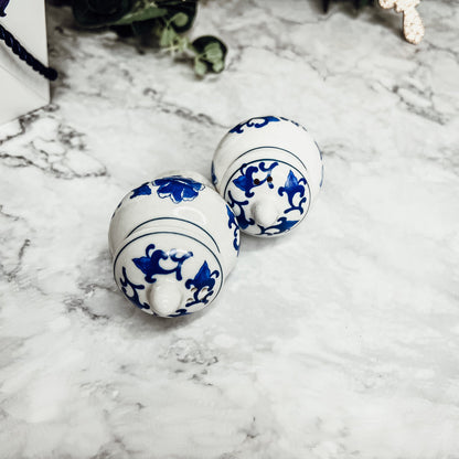 Blue and White Mini Ginger Jar Shakers