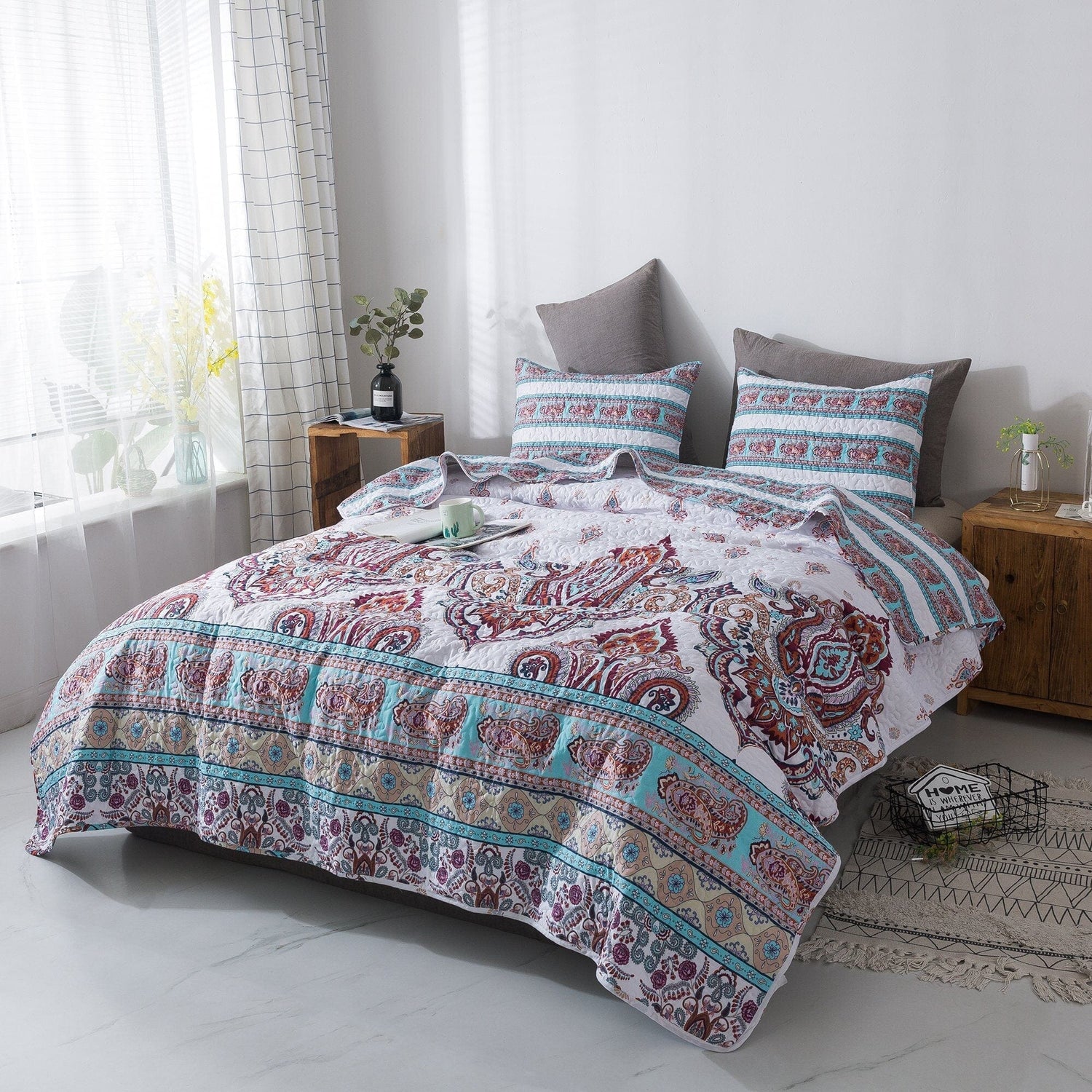 Boho Summer Quilted Bedding
